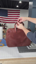 Load and play video in Gallery viewer, Leather Briefcase