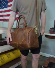 Load image into Gallery viewer, Leather Duffel Bag
