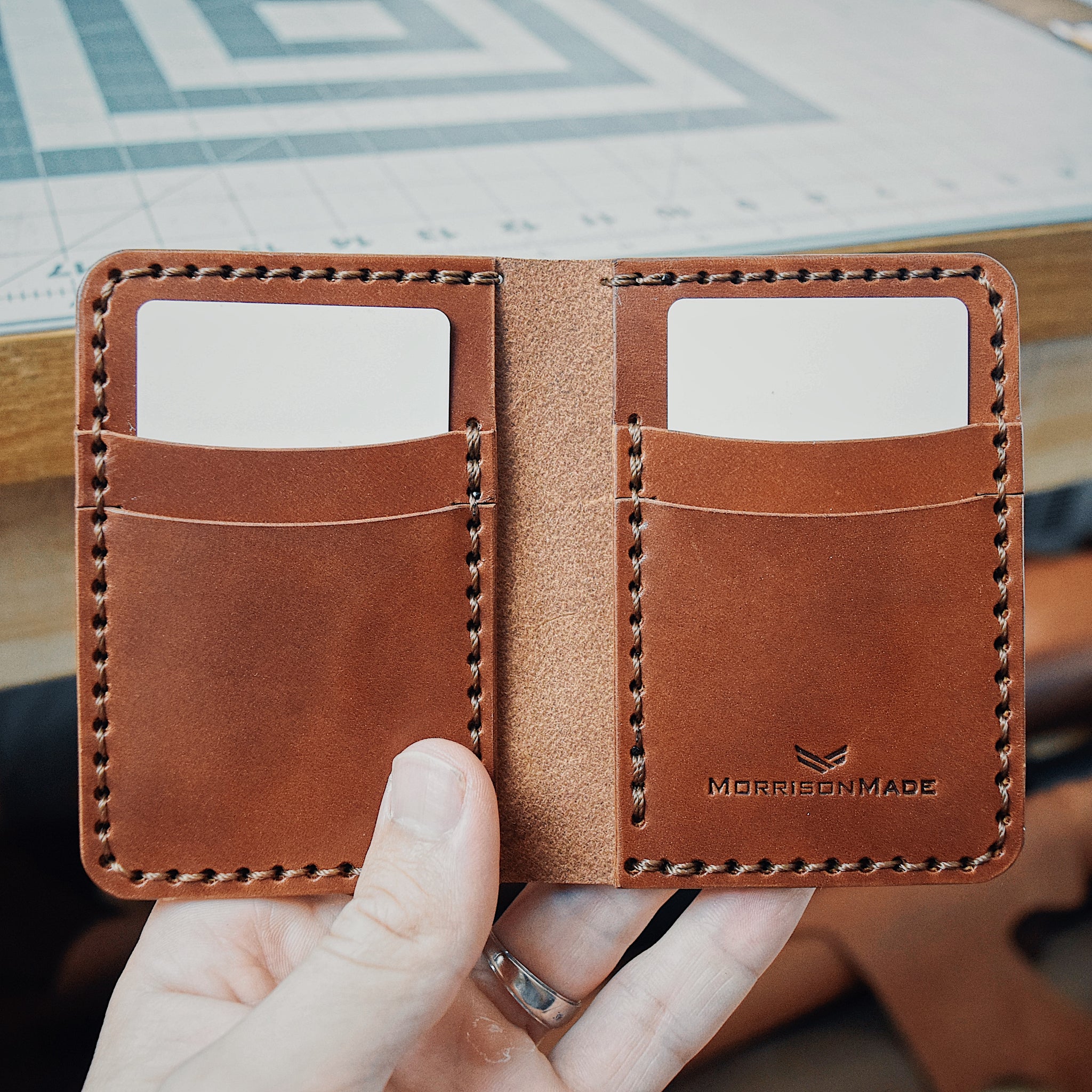 Vertical Bifold w/ Money Clip – MorrisonMade Leather