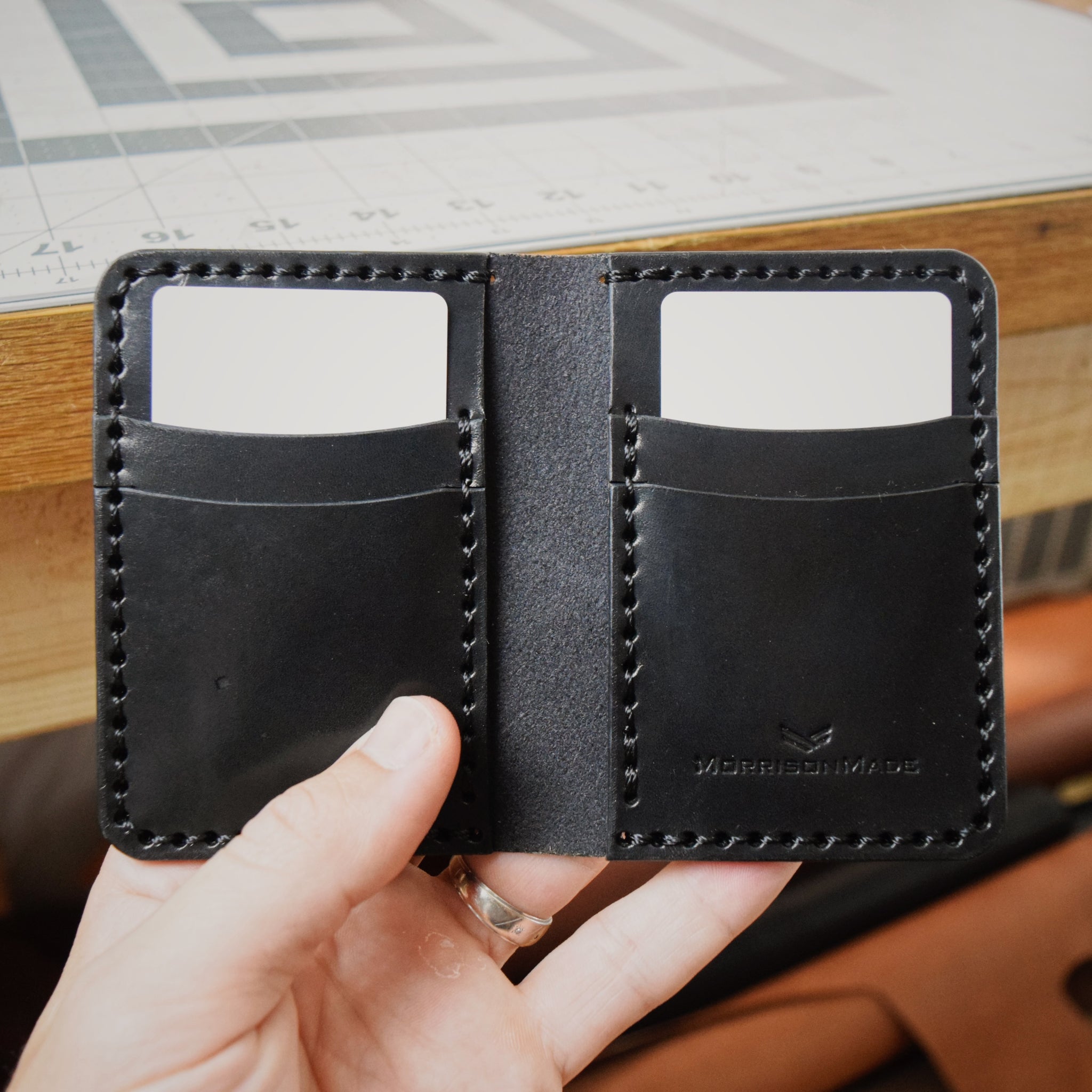 Vertical Bifold w/ Money Clip – MorrisonMade Leather